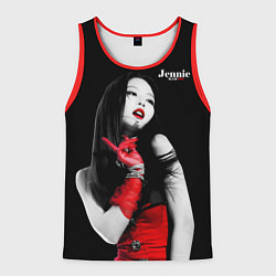 Майка-безрукавка мужская Blackpink Jennie Red dress, цвет: 3D-красный