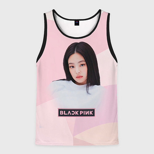 Мужская майка без рукавов Jennie Kim Blackpink / 3D-Черный – фото 1