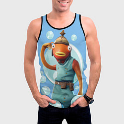 Майка-безрукавка мужская Карасьь из Фортнайт, цвет: 3D-черный — фото 2