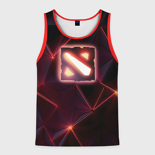 Мужская майка без рукавов Dota 2 Lightning / 3D-Красный – фото 1
