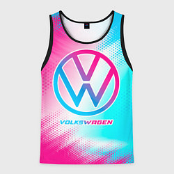 Мужская майка без рукавов Volkswagen neon gradient style