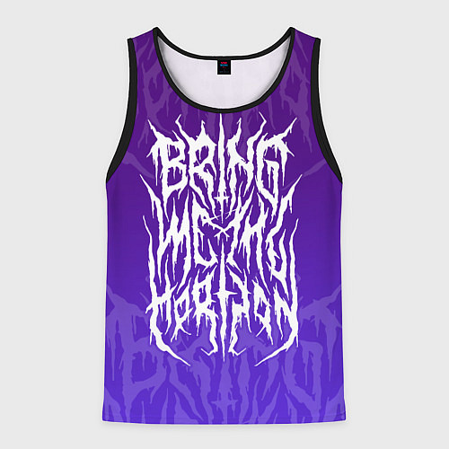 Мужская майка без рукавов Bring Me The Horizon Lettering / 3D-Черный – фото 1