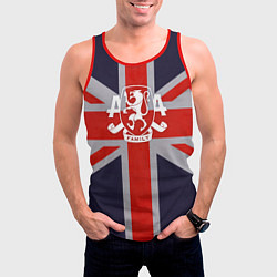 Майка-безрукавка мужская Asking Alexandria британский флаг, цвет: 3D-красный — фото 2