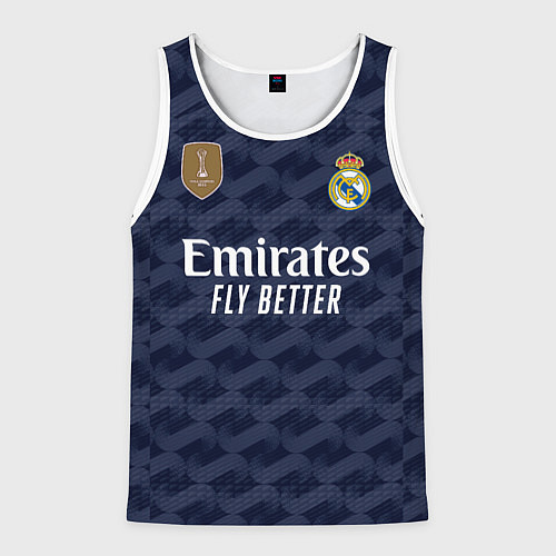 Мужская майка без рукавов Беллингем Реал Мадрид форма 2324 гостевая / 3D-Белый – фото 1