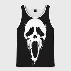 Мужская майка без рукавов Лицо призрака
