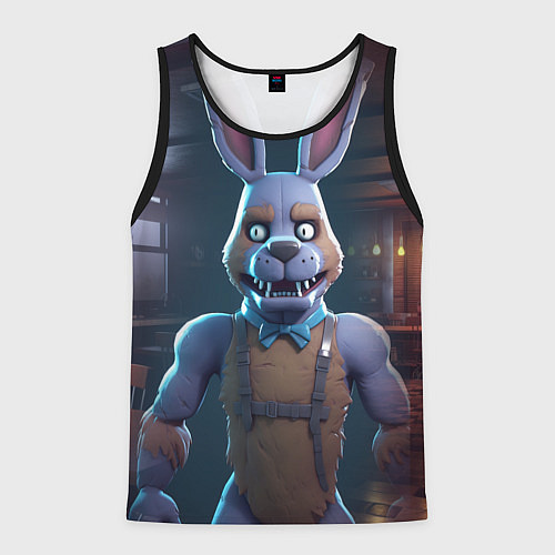 Мужская майка без рукавов Электрический Бонни / 3D-Черный – фото 1