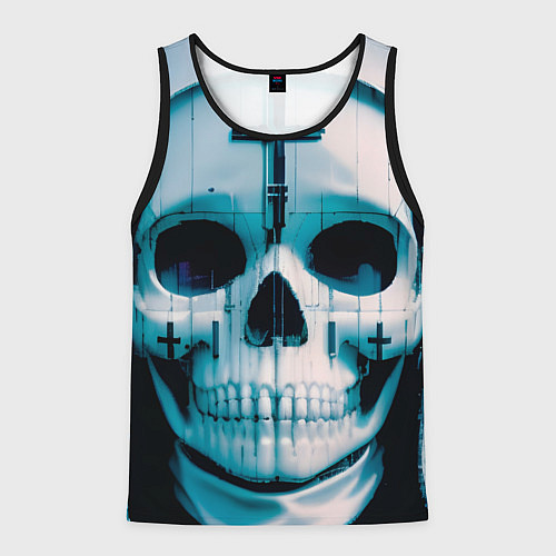 Мужская майка без рукавов Проклятие монахини / 3D-Черный – фото 1
