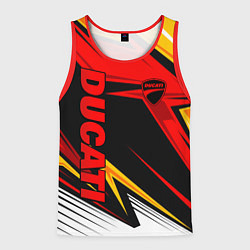 Майка-безрукавка мужская Ducati - red uniform, цвет: 3D-красный