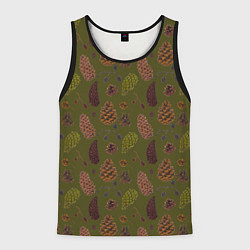 Мужская майка без рукавов Шишки разные