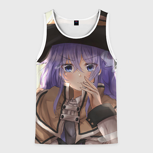 Мужская майка без рукавов Реинкарнация Безработного Roxy Megurdia / 3D-Белый – фото 1