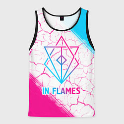 Майка-безрукавка мужская In Flames neon gradient style, цвет: 3D-черный