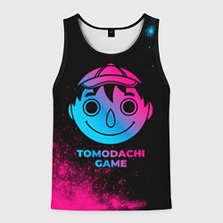 Майка-безрукавка мужская Tomodachi Game - neon gradient, цвет: 3D-черный