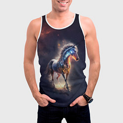 Майка-безрукавка мужская Звездный скакун, цвет: 3D-белый — фото 2