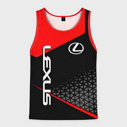 Майка-безрукавка мужская Lexus - red sportwear, цвет: 3D-красный