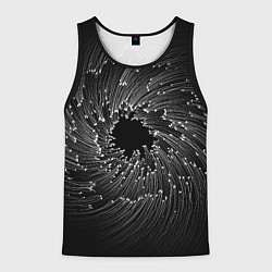 Майка-безрукавка мужская Абстракция черная дыра, цвет: 3D-черный