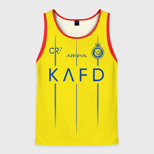 Мужская майка без рукавов Криштиану Роналду Аль Наср форма 2324 домашняя / 3D-Красный – фото 1