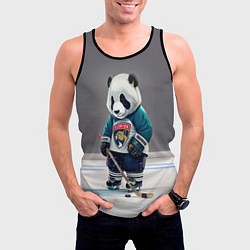 Майка-безрукавка мужская Panda striker of the Florida Panthers, цвет: 3D-черный — фото 2