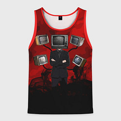 Мужская майка без рукавов Skibidi toilet Tv Man