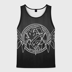 Майка-безрукавка мужская Touhou Project Эмблема Фландр Скарлет, цвет: 3D-черный