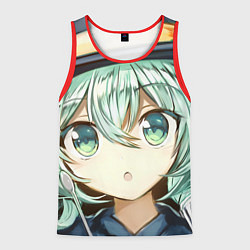 Майка-безрукавка мужская Touhou Project Милая Койши Комейдзи, цвет: 3D-красный