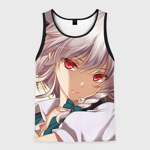 Мужская майка без рукавов Touhou Project Sakuya Izayoi / 3D-Черный – фото 1