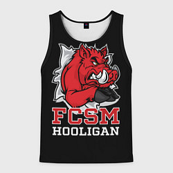 Майка-безрукавка мужская FCSM hooligan, цвет: 3D-черный