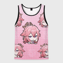 Мужская майка без рукавов Chibi Yae Miko Genshin Impact