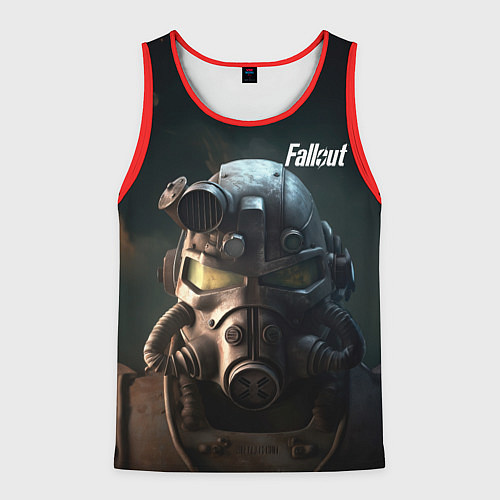 Мужская майка без рукавов Fallout game / 3D-Красный – фото 1