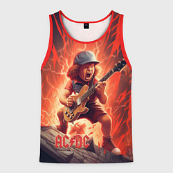 Мужская майка без рукавов ACDC fire rock