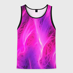 Майка-безрукавка мужская Pink abstract texture, цвет: 3D-черный