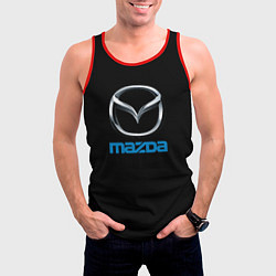 Майка-безрукавка мужская Mazda sportcar, цвет: 3D-красный — фото 2