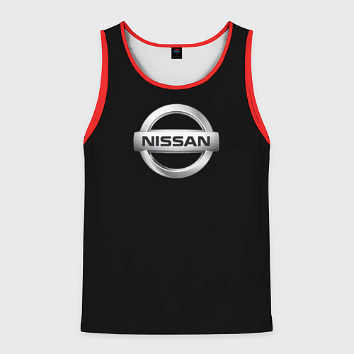 Мужская майка без рукавов Nissan sport auto / 3D-Красный – фото 1