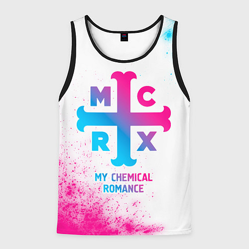 Мужская майка без рукавов My Chemical Romance neon gradient style / 3D-Черный – фото 1