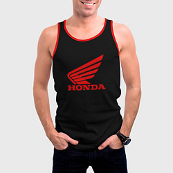 Майка-безрукавка мужская Honda sportcar, цвет: 3D-красный — фото 2