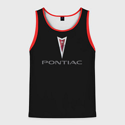 Майка-безрукавка мужская Pontiac auto, цвет: 3D-красный