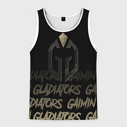 Майка-безрукавка мужская Gaimin Gladiators style, цвет: 3D-белый