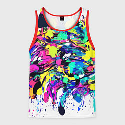 Мужская майка без рукавов Смелые мазки краски