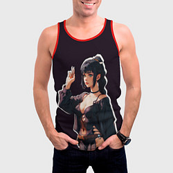 Майка-безрукавка мужская Шэдоухарт - Baldurs Gate 3, цвет: 3D-красный — фото 2