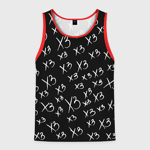 Мужская майка без рукавов Хрен знает / 3D-Красный – фото 1