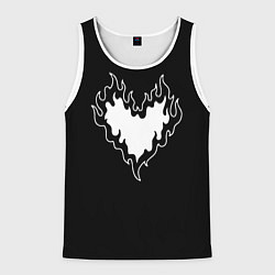 Мужская майка без рукавов Burning heart