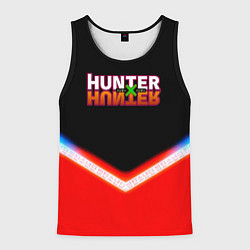 Мужская майка без рукавов Охотник х Охотник неоновые иероглифы