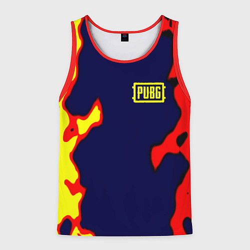 Мужская майка без рукавов Pubg military game / 3D-Красный – фото 1