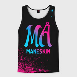 Майка-безрукавка мужская Maneskin - neon gradient, цвет: 3D-черный