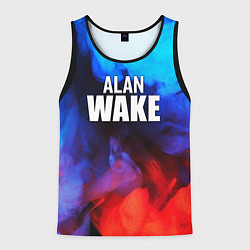 Мужская майка без рукавов Alan Wake неоновый дым