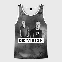 Майка-безрукавка мужская Devision - a band from germany, цвет: 3D-белый