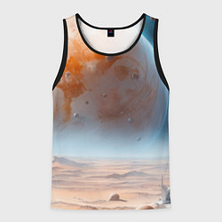 Мужская майка без рукавов Космический марсианский пейзаж