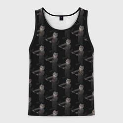 Мужская майка без рукавов Коты с гантелями
