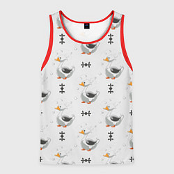 Мужская майка без рукавов Гусь и фигуры