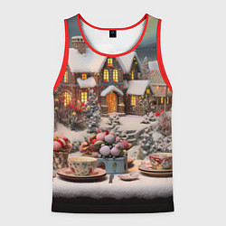 Мужская майка без рукавов Морозная симфония праздника