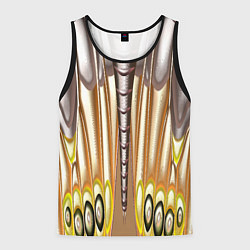 Мужская майка без рукавов Абстрактный рисунок по мотивам крыла бабочки